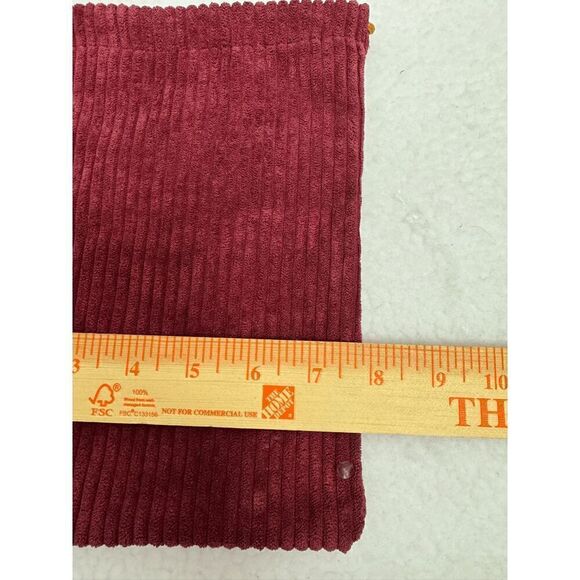 3 for $10 Ipsy September 2020 Glam Bag Plus Drawstring Maroon Ribbed Makeup Cosm - Picture 5 of 5